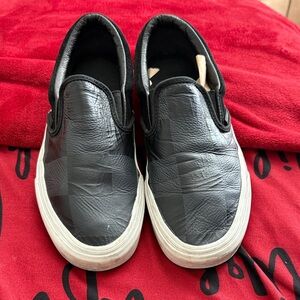 Vans Black and grey checkered Slip-On Shoes